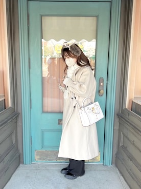 「UNITED ARROWS（ユナイテッドアローズ）のアイテム（マフラー）」を使った、こぐまさん（レディース・152cm）の春コーディネート