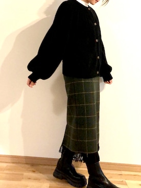 「tiptop（ティップトップ）のアイテム（シューズ）」を使った、Minea*さん（レディース・157cm）の冬コーディネート