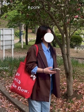 𝘩𝘢𝘮𝘰𝘮𝘰さん(レディース・154cm)の秋コーディネート