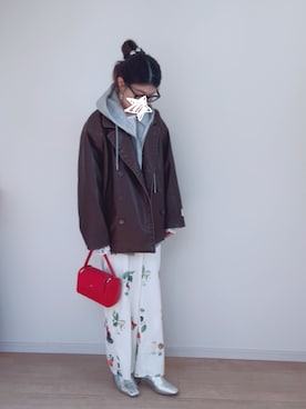 「niko and...（ニコアンド）のアイテム」を使った、sato**さん（レディース・164cm）の春コーディネート