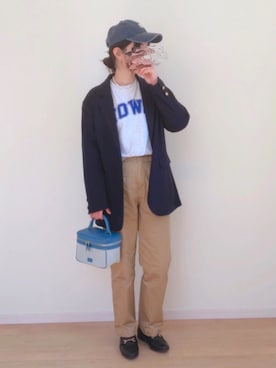 「FRAMeWORK（フレームワーク）のアイテム（帽子）」を使った、sato**さん（レディース・165cm）の秋コーディネート
