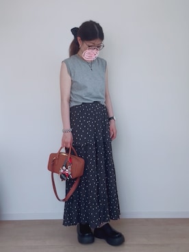 「アイテム（シュシュ）」を使った、sato**さん（レディース・164cm）の夏コーディネート