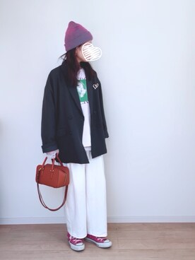 「CIAOPANIC TYPY（チャオパニックティピー）のアイテム（トップス）」を使った、sato**さん（レディース・164cm）の春コーディネート