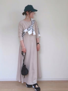 「CANAL JEAN（キャナルジーン）のアイテム（帽子）」を使った、sato**さん（レディース・165cm）の夏コーディネート