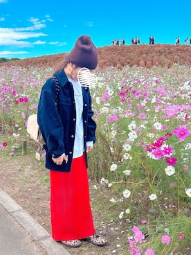 「アイテム（スカート）」を使った、sato**さん（レディース・164cm）の秋コーディネート