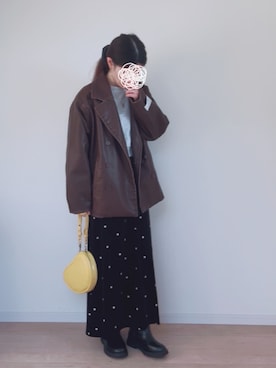 「アイテム（アクセサリー）」を使った、sato**さん（レディース・164cm）の冬コーディネート