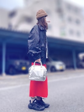 「OVERRIDE」｜「アイテム（ブルゾン）」を使った、sato**さん（レディース・164cm）の冬コーディネート