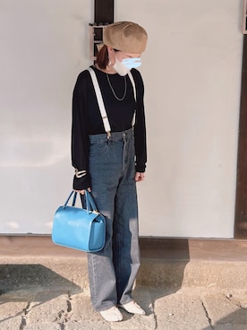 「ボストンバッグ」｜sato**さん（レディース・164cm）の春コーディネート