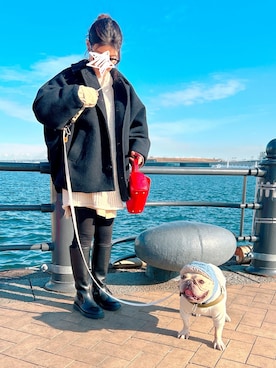 「アイテム（ジャケット/アウター）」を使った、sato**さん（レディース・164cm）の冬コーディネート