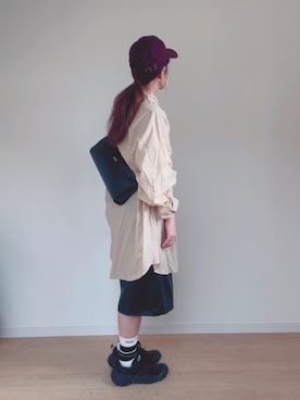 「アイテム（帽子）」を使った、sato**さん（レディース・164cm）の秋コーディネート
