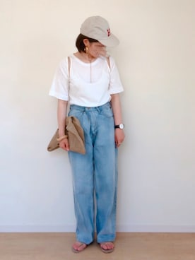 「LOUNGEDRESS（ラウンジドレス）のアイテム（ピアス（両耳用））」を使った、sato**さん（レディース・164cm）の夏コーディネート