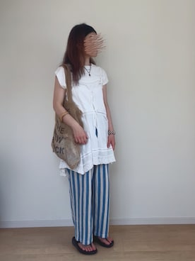 「アイテム（ワンピース/ドレス）」を使った、sato**さん（レディース・164cm）の夏コーディネート