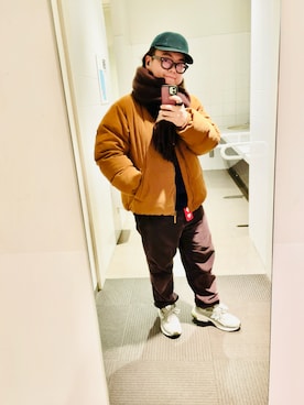 「LACOSTE（ラコステ）のアイテム（キャップ）」を使った、りゅうたさん（メンズ・160cm）の冬コーディネート