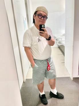 「アイテム（レッグウェア）」を使った、りゅうたさん（メンズ・159cm・30代）の夏コーディネート