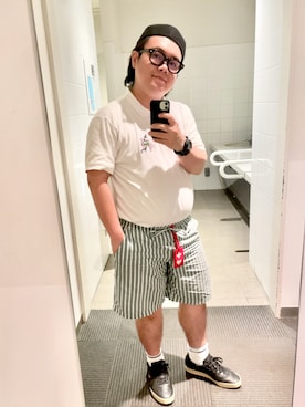「アイテム（レッグウェア）」を使った、りゅうたさん（メンズ・159cm・30代）の夏コーディネート