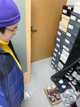 「BACK NUMBER（バックナンバー）のアイテム（ニットキャップ/ビーニー）」を使った、りゅうたさん（メンズ・158cm）の冬コーディネート