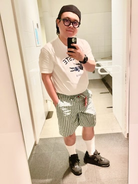 「ぽっちゃり」｜りゅうたさん（メンズ・159cm）の夏コーディネート