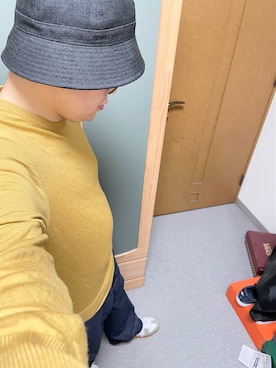 「マスタードイエロー」｜りゅうたさん（メンズ・158cm）の秋コーディネート