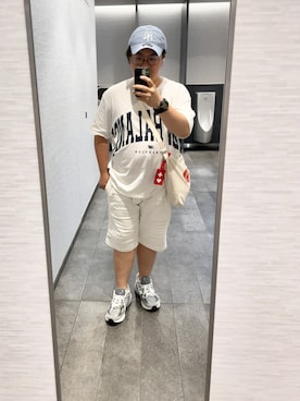 「ぽっちゃり、夏」｜「アイテム（帽子）」を使った、りゅうたさん（メンズ・158cm）の夏コーディネート