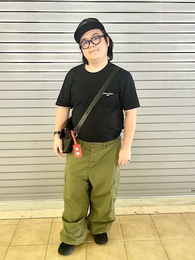 「アイテム（メガネ）」を使った、りゅうたさん（メンズ・159cm）の秋コーディネート