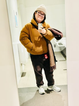 「アイテム（スニーカー）」を使った、りゅうたさん（メンズ・159cm）の冬コーディネート