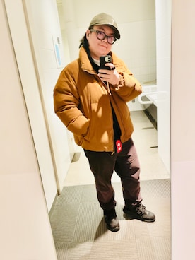 「アイテム（ダウンジャケット/コート）」を使った、りゅうたさん（メンズ・159cm）の秋コーディネート