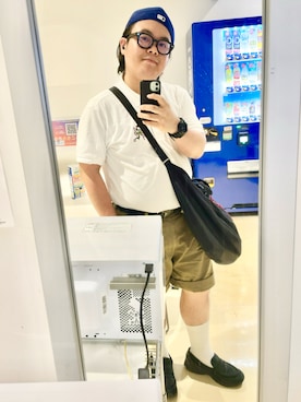 「アイテム（キャップ）」を使った、りゅうたさん（メンズ・159cm）の夏コーディネート