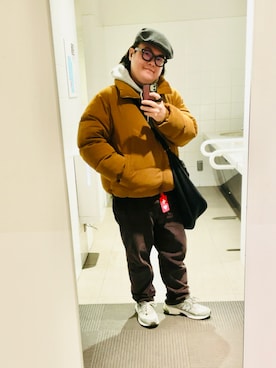 「アイテム（ハンチング/ベレー帽）」を使った、りゅうたさん（メンズ・160cm）の冬コーディネート