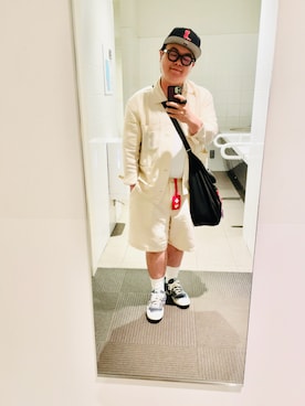 「LACOSTE（ラコステ）のアイテム」を使った、りゅうたさん（メンズ・160cm）の春コーディネート