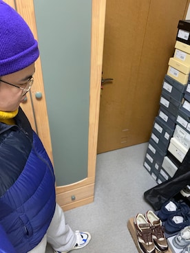 「BACK NUMBER（バックナンバー）のアイテム（ニットキャップ/ビーニー）」を使った、りゅうたさん（メンズ・158cm）の冬コーディネート