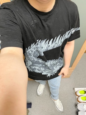 「JUNYA WATANABE MAN（ジュンヤワタナベマン）のアイテム（Tシャツ/カットソー）」を使った、りゅうたさん（メンズ・158cm）の夏コーディネート