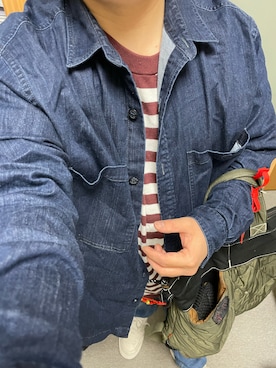 「フレアデニム」｜りゅうたさん（メンズ・158cm）の春コーディネート