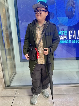 「アイテム（モッズコート）」を使った、りゅうたさん（メンズ・159cm・30代）の秋コーディネート
