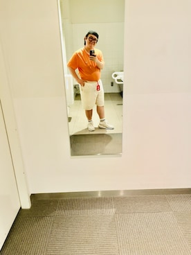 「LACOSTE（ラコステ）のアイテム」を使った、りゅうたさん（メンズ・160cm）の夏コーディネート