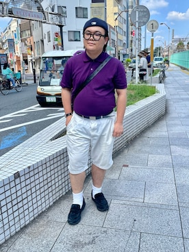 「アイテム（ポロシャツ）」を使った、りゅうたさん（メンズ・159cm・30代）の夏コーディネート