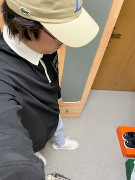 キャップ ベージュ系 を使った モノトーンコーデ のメンズ人気ファッションコーディネート Wear