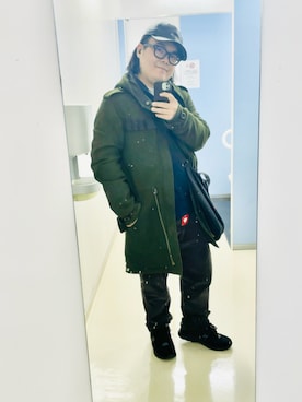 「アイテム（モッズコート）」を使った、りゅうたさん（メンズ・159cm）の秋コーディネート