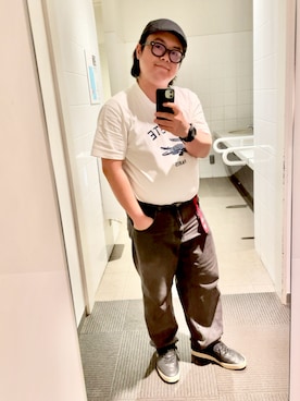 「LACOSTE（ラコステ）のアイテム」を使った、りゅうたさん（メンズ・159cm）の秋コーディネート
