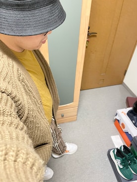 「マスタードイエロー」｜りゅうたさん（メンズ・158cm）の秋コーディネート