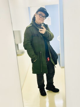 「アイテム（モッズコート）」を使った、りゅうたさん（メンズ・159cm）の秋コーディネート