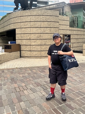 「A.P.C.（アーペーセー）のアイテム（バッグ）」を使った、りゅうたさん（メンズ・160cm）の夏コーディネート