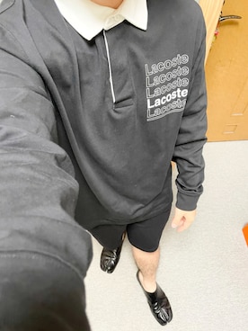 「ラガーシャツ」｜「アイテム（その他シューズ）」を使った、りゅうたさん（メンズ・158cm）の秋コーディネート