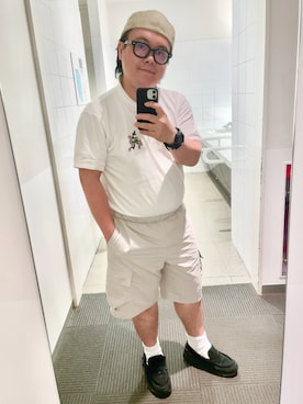 「アイテム（ポロシャツ）」を使った、りゅうたさん（メンズ・159cm・30代）の夏コーディネート