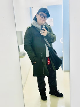 「アイテム（モッズコート）」を使った、りゅうたさん（メンズ・159cm）の秋コーディネート