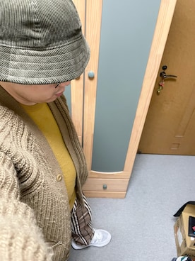 「マスタードイエロー」｜りゅうたさん（メンズ・158cm）の冬コーディネート
