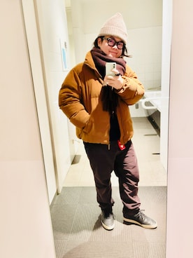 「アイテム（スニーカー）」を使った、りゅうたさん（メンズ・159cm）の冬コーディネート