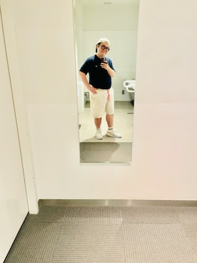 「LACOSTE（ラコステ）のアイテム」を使った、りゅうたさん（メンズ・160cm）の夏コーディネート