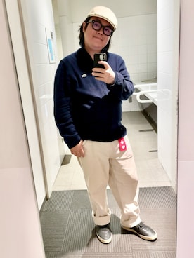 「アイテム（デニムパンツ）」を使った、りゅうたさん（メンズ・159cm）の秋コーディネート