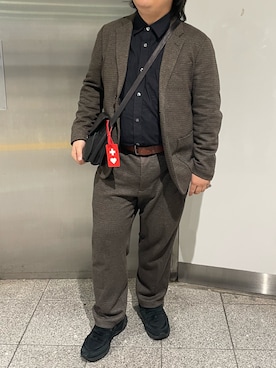 「いいね、save、フォローお願いします🤑」｜りゅうたさん（メンズ・159cm・20代）の秋コーディネート