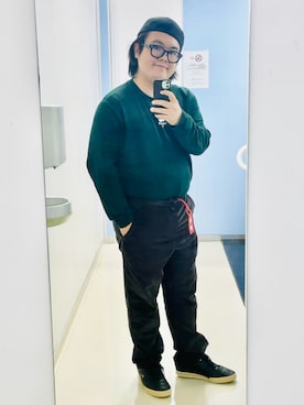 「アイテム（ハンチング/ベレー帽）」を使った、りゅうたさん（メンズ・159cm）の秋コーディネート